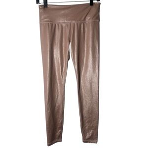 Athleta Elation Pink Shimmer Leggings Small